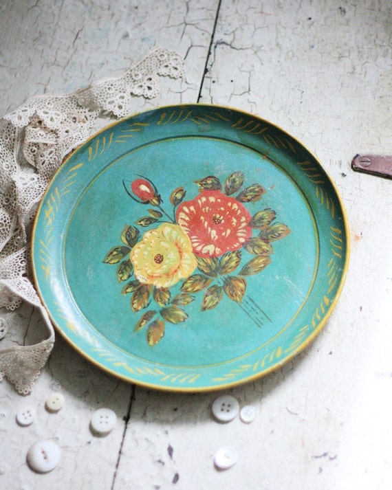 Floral Plate. Occupied Japan decorative hand by alicewcollection