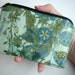 CLEARANCE Teal Padded Zipper bag Little coin purse Gadget Case Eco Friendly Elegant Paris Hues in Teal