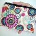 Retro Little Zipper pouch Coin purse Gadget Case ECO Friendly Padded - Dazzle Blooms