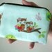 Zipper pouch ECO Friendly Forest Friends Owls Little coin purse Gadget Case - NEW (Padded)