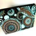 French Blues Cosmetic Bag Large Padded Flat bottom zipper pouch
