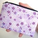 SALE Japanese Sakura Coin Purse Zipper pouch Gadget Case (Padded) -Limited Japanese Import Tiny Lavender Sakura