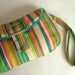 SALE Rainbow stripes clutch wristlet