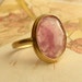 Pink Rose Cut Sapphire Ring - Large