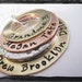 Mixed Metals FAMILY STACK hand stamped necklace