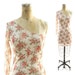 Floral Stretch Lace One Sleeve Wiggle Dress 1980s / 1990s