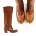 70s FRYE Campus Boots with Cuff / Mahogany Brown Leather / Women's sz 5.5