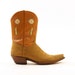 Star Flower Shortie Cowboy Boots / Women's sz 10