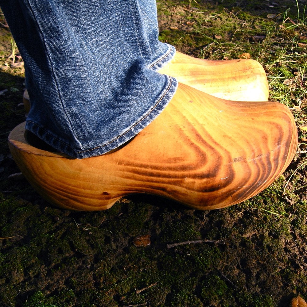 Vintage Wooden Clogs