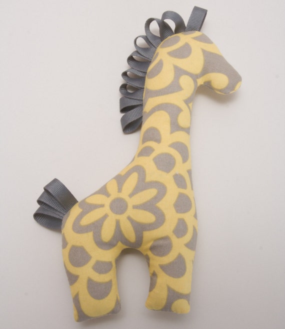 gray giraffe stuffed animal