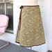SALE.....FAUX BOIS Wrap Skirt.....Moss