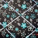 Robin's Egg Blue on Grey Memory Board French Memo Board 20X16 on Etsy Fabric Board Ribbon Board Photo Board Bulletin Board Women Office Dorm