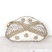 White Silver Beaded Vintage Purse Belgium Wedding Bridal