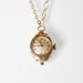 Watch Necklace Gold Filled Small Vintage