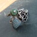 Drusy Stack Ring Set sterling Squiggle Trio