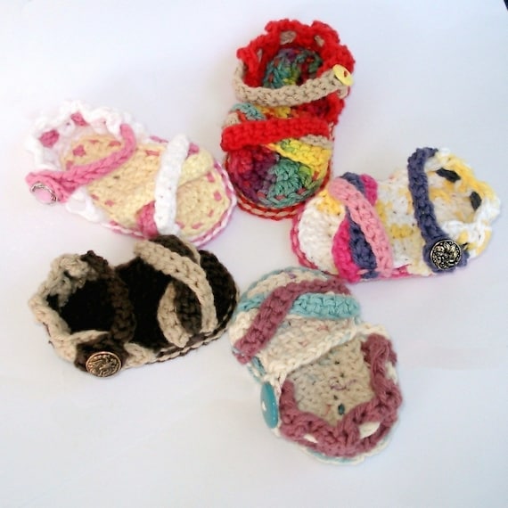 Instant Download - Crochet Pattern - Baby Twist Sandals PDF 8