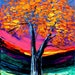 Impasto painting landscape by Aja