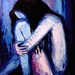 RESERVED FOR Daniel - Figure painting abstract nude huge original oil by Aja 4x4 feet Still Within