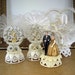 RESERVED for Susan 4 Vintage Wedding Cake Toppers 50th Anniversary