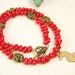 RESERVED FOR PHYLLIS Coral and a Seahorse Necklace w/ earrings