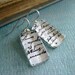 French Ephemera Glass Earrings