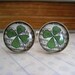 Mens Shamrock Cuff Links