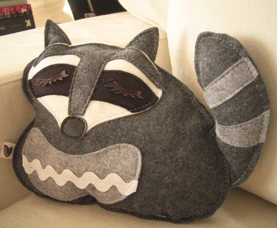 racoon body pillow