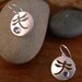 Dragonfly round earrings with Iolite