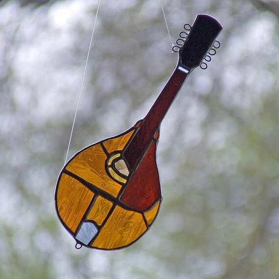 Art Glass Mandolin 1914 Gibson A3 Stained Glass Mandolin