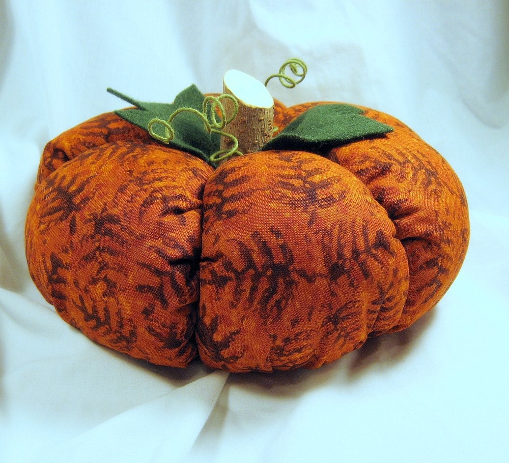 PUMPKIN Large fabric stuffed pumpkin