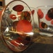 Mid-Century Russel Wright red eclipse glasses set