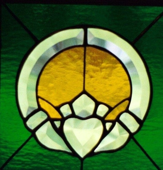 Irish Claddagh Stained Glass