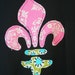 Sweetie Pie Design - Fleur de lis T - Size 5/6 - READY TO SHIP