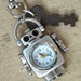 Robot watch Key Fob ring for men or woman steampunk meets cyberpunk