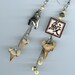 Shark Tooth Earrings Kanji ASYMMETRICAL surfer beach
