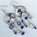 The Great Wave Earrings Asymmetrical Altered Art Japanese Hokusai