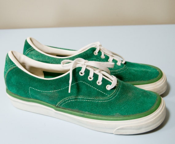 Rare Vintage 80s Chris Craft Kelly Green Suede Deck Shoes Rare Vintage 80s Chris Craft Kelly Green Suede Deck Shoes