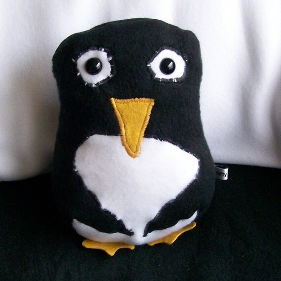 plush penguin pillow