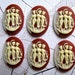 Set of Six Pretty 25X18 Two Toned Dancing Muses Portrait Cameos