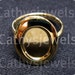 Polished Gold Smooth Edged Adjustable Rings