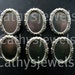 Fancy Antiqued Gold Cameo Cab Setting Bail And Pin 25x18 Set Of Six