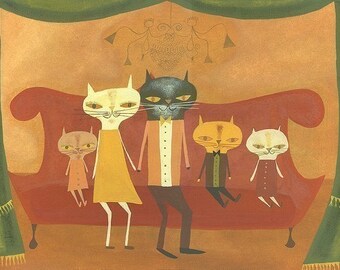 Family Portrait. Limited edition print by Matte Stephens.
