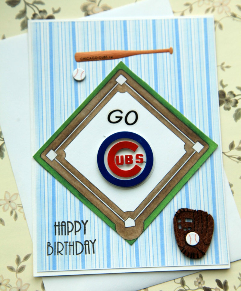 Chicago Cubs Birthday Greeting Card