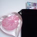 SMALL Glass Heart Paperweight with Pouch by Rebecca Zhukov