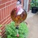 Hand Blown Art Glass Hummingbird Feeder by Rebecca Zhukov