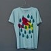 SALE - LAST medium - pierce - hand dyed tshirt