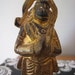Vintage Heavy Gilt Metal Hindu Hanuman Monkey God Statue Figurine