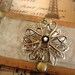 vinTaGe AVON representative sales aWard pin sterling with diamond A monogram