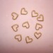10 Tiny Floater Brass Jewelry Rope Hearts on Etsy