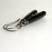 Long Black Gemstone Earrings . Black Spinel Dangle Drop Oxidized Sterling Silver